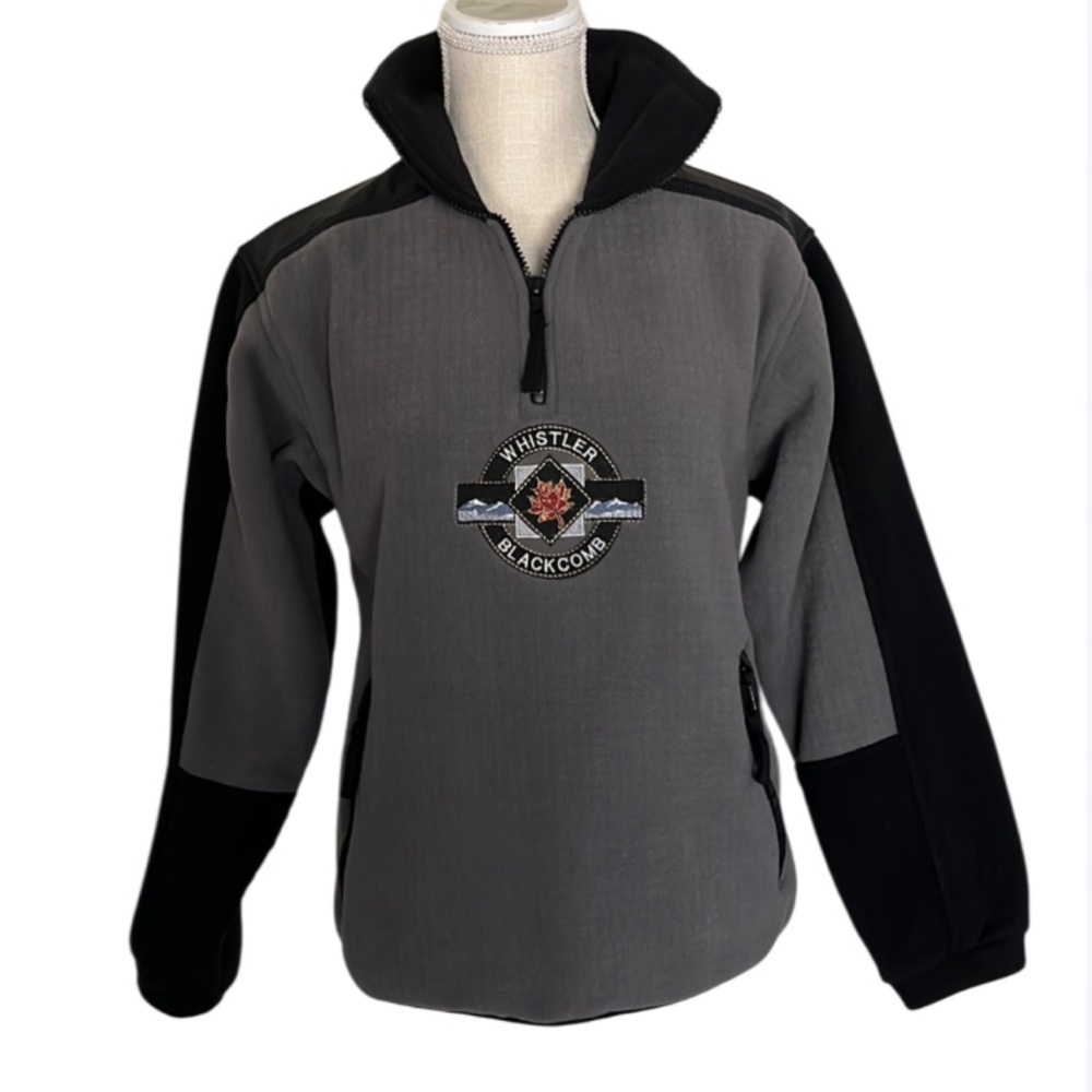 EXP DESIGNS BY LAGO APPAREL WHISTLER BLACKCOMB FLEECE 1/4 ZIP PULLOVER - Size S